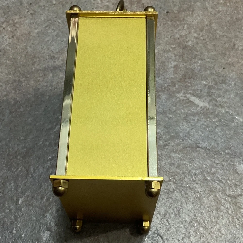 Bellwood Brass-Tone Carriage Clock with Roman Dial (works)